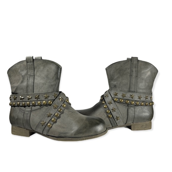 Shoes - Fredrique Green Ankle Combat Boots